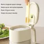 Magnetic Seasoning Box with Spoon – Sealed Moisture-Proof Salt & Spice Storage Jar (Cream White)